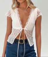 Laced Light & Love Flutter Blouse