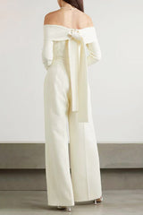 Vesper Off The Shoulder Crepe Jumpsuit