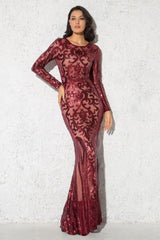 Paisley Elegant Evening Dress