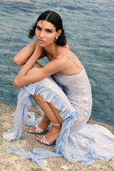 Othniel Sequin Embellished Ruffle Dress