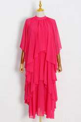 Layered Silk-Georgette Gown