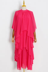 Layered Silk-Georgette Gown