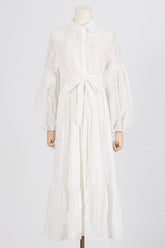 Sienna Tiered Broderie Anglaise Midi Dress