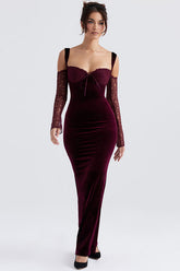 Kaia Evening Velvet Maxi Dress