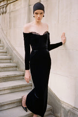 Palma Strapless Velvet Dress