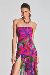 Nicole Silk Chiffon Dress