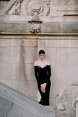 Palma Strapless Velvet Dress