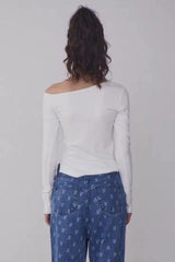 Street Style One Shoulder Top