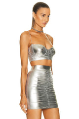 Bauer Ruched Bralette + Riley Skirt Set
