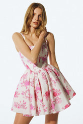 Printed Corest Mini Cami Dress