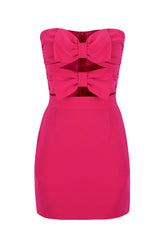Bow Detailed Mini Dress