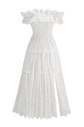 Piccola Off Shoulder Midi Dress