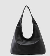 Black Leather Tote Handbag