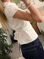 Sonia Ruched Cap Sleeve Blouse