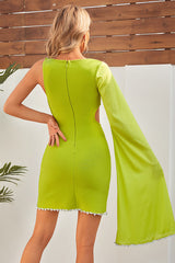 One Shoulder Cut Out Mini Dress