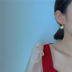 Lucky Pearl Lustre Butterfly Earrings And Butterfly Necklace