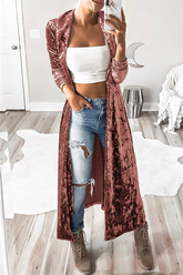 Fashion Casual Solid Patchwork Basic Outerwear