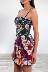 Celebrities Elegant Solid Embroidered Strapless One Step Skirt Dresses(3 Colors)