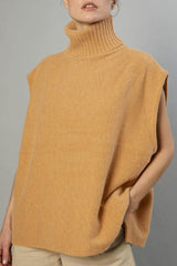 Work British Style Solid Patchwork Turtleneck Tops