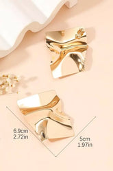 Max Crinkled Statement Earrings