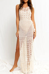 Crochet High Neck Cover Up