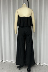 Sexy Solid Pocket Sleeveless Two Pieces