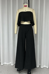 Sexy Solid Pocket Sleeveless Two Pieces