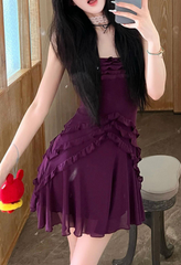 Cascading Mini Dress