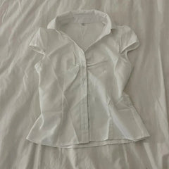 Sonia Ruched Cap Sleeve Blouse