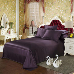 19 Momme Silk Duvet Cover Set - Purple