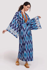 Brigitte One Of A Kind Ikat Maxi Kimono