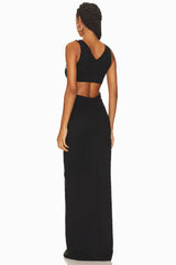 Pearl Embellished Jersey Maxi Dress