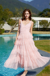 inostorâ„?Skirt V-neck high waist cake dress