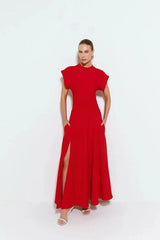 Crimson Maxi Dress