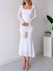 inostorâ„?Lace Ruffle Dress