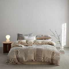 Vintage Patchwork Style Cotton Jacquard Duvet Cover