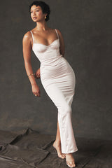 Stefania Underwire Corset Bodice Satin Gown