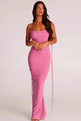 Jiani Slip Backless Gown