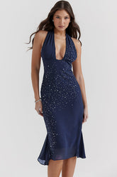 Jovanna Embellished Midi Dress