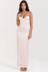 Stefania Underwire Corset Bodice Satin Gown