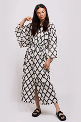Brigitte One Of A Kind Ikat Maxi Kimono
