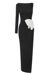 Chloe One Shoulder Bow Detail Dress