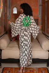 Brigitte One Of A Kind Ikat Maxi Kimono