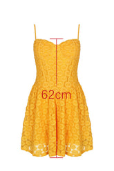 Carolina Apricot Lace Corset Mini Dress