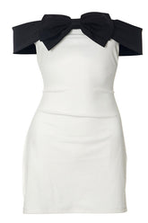 Off Shoulder Bow Dress