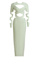 Messiah Cutout Maxi Bandage Dress