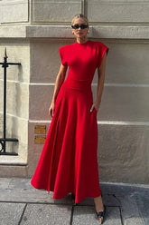 Crimson Maxi Dress