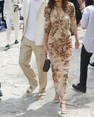 90s Small Baguette True Leather Shoulder Bag Womens