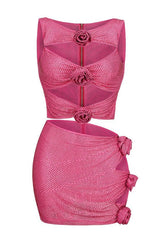 Linne Cutout Top & Skirt Set