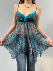 Enchanted in Paisley: Vintage Handkerchief Top